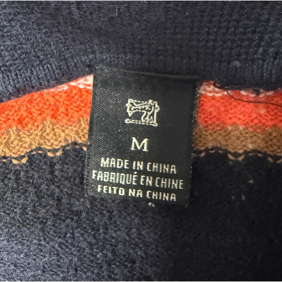 Scotch & Soda Mens M Knit Polo Shirt Multicolor Striped Cotton Short Sleeve TV - Picture 13 of 14